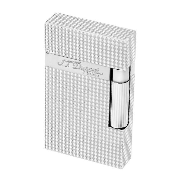 S.T.Dupont Ligne 2 Doubleguilloche lighter silver