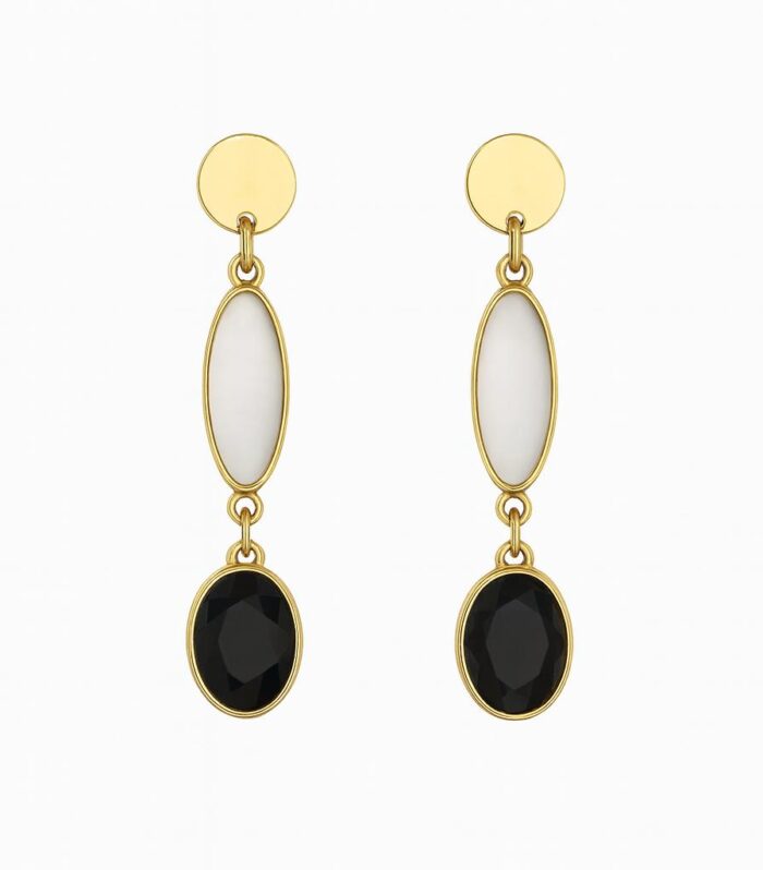 Gold earrings
