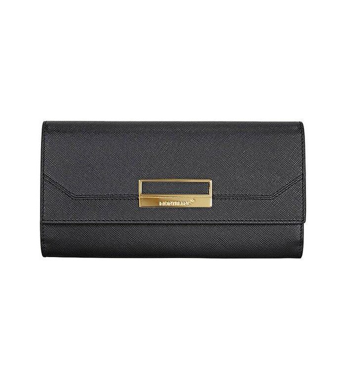 Montblanc SARTORIAL LARGE 10CC BLACK LEATHER WALLET