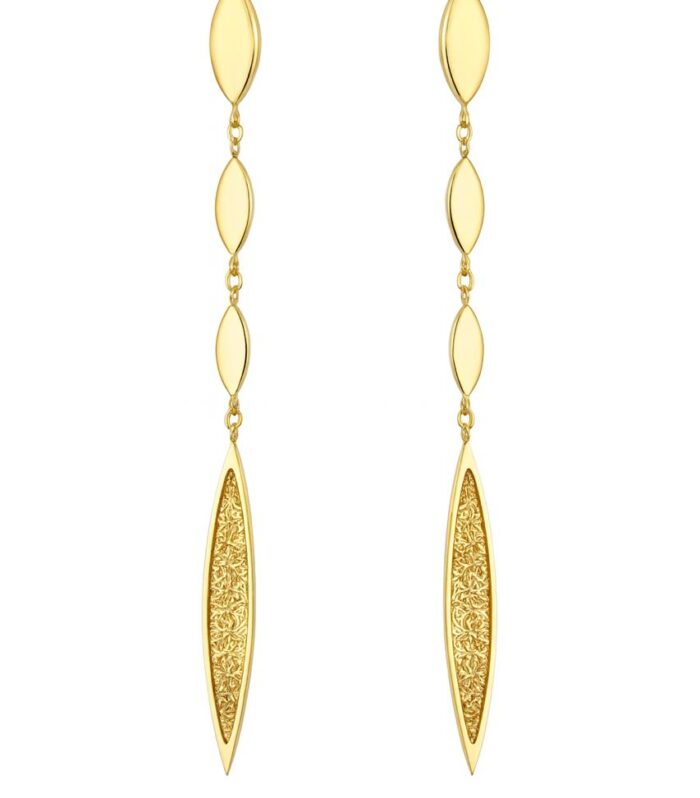 Gold earrings