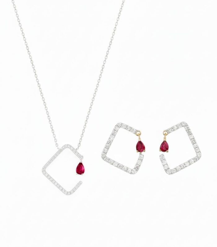 Diamond half set