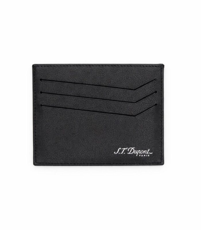 S.T.Dupont Black Leather Card Holder