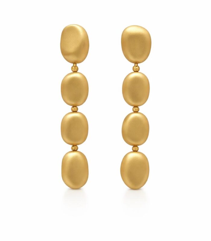 Gold earrings