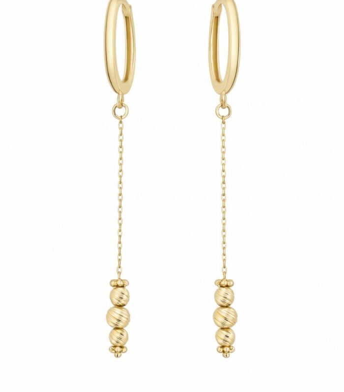 Gold earrings