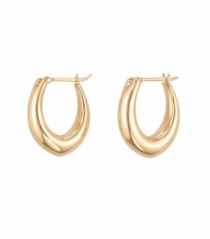 Gold earrings