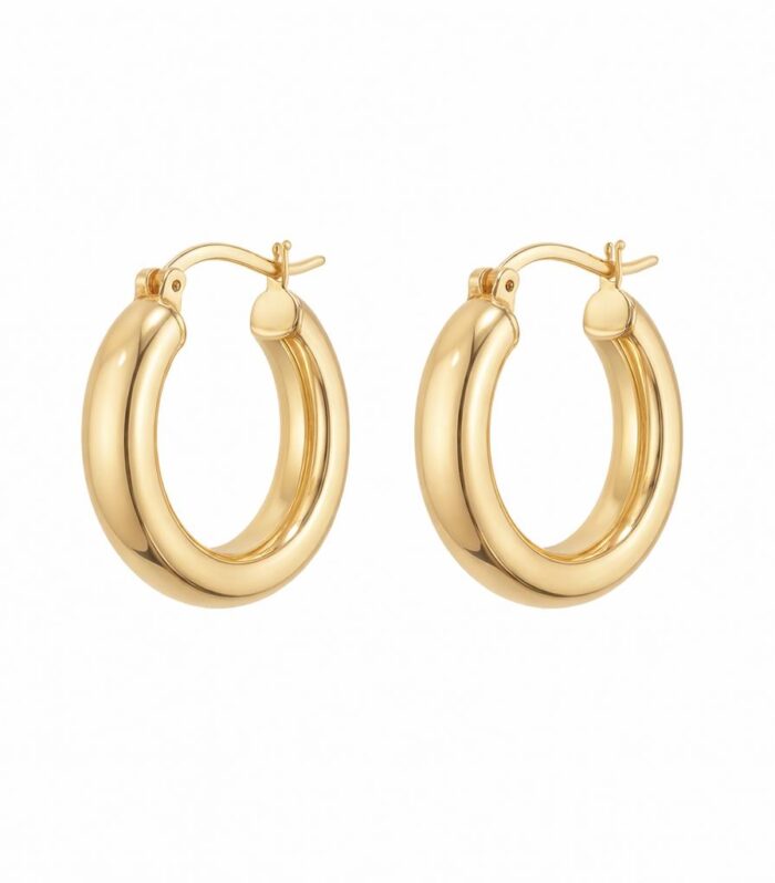 Gold earrings