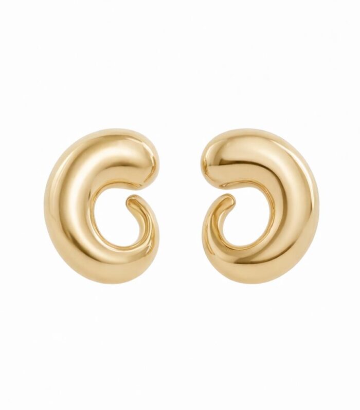 Gold earrings