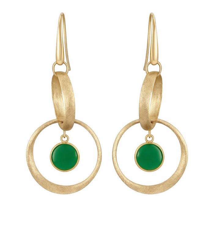 Gold earrings