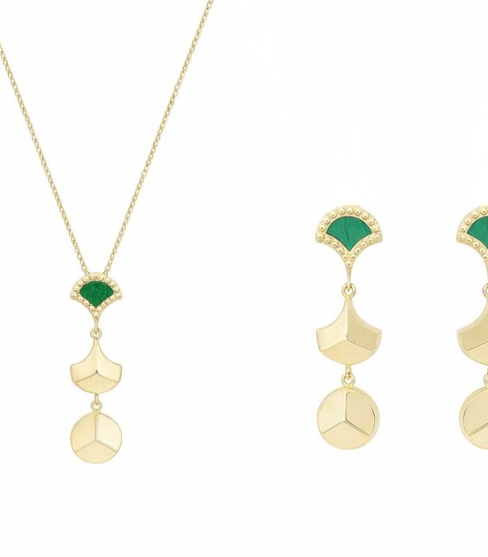 Gold half set