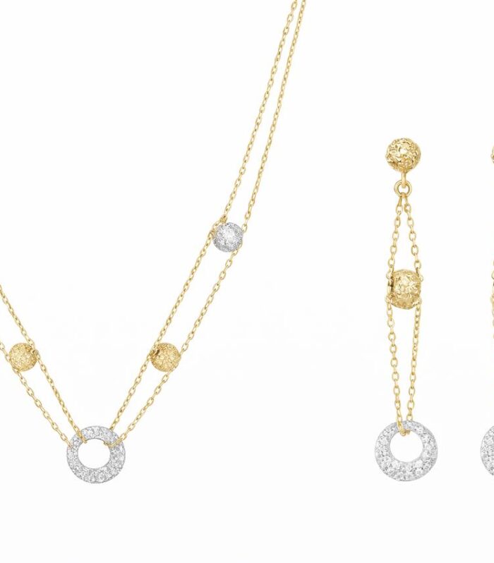 Gold half set