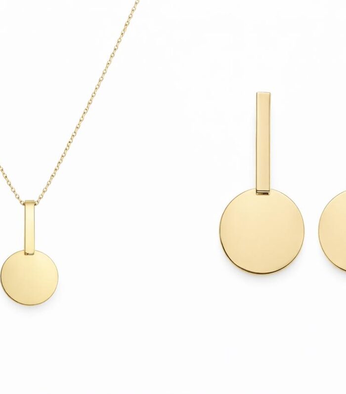 Gold half set