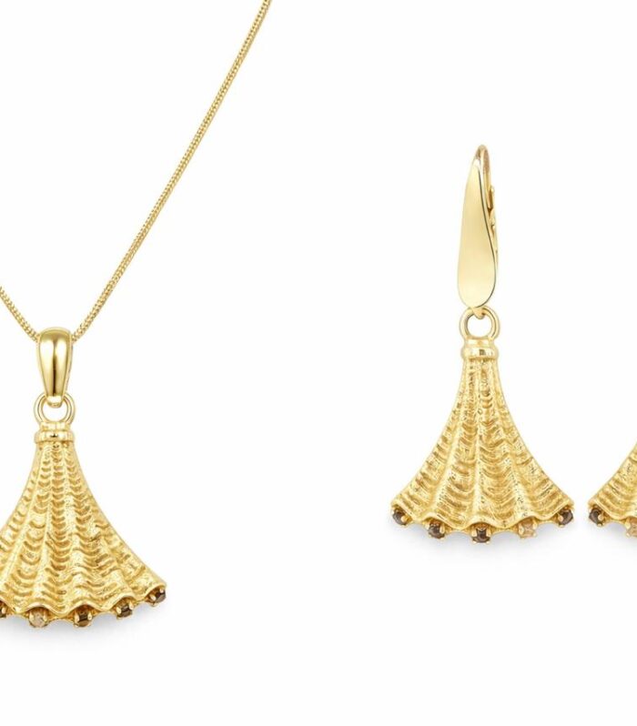 Gold half set