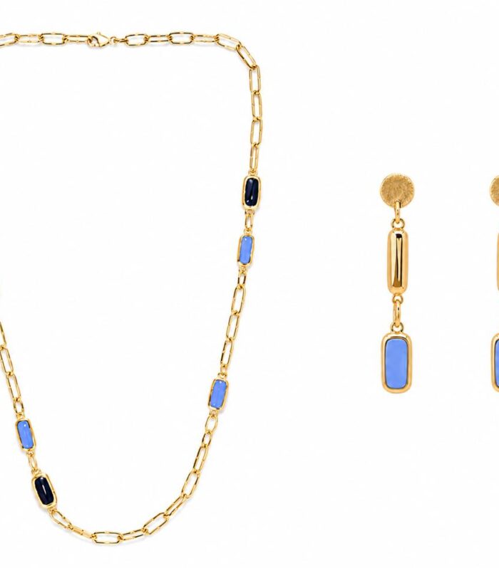 Gold half set